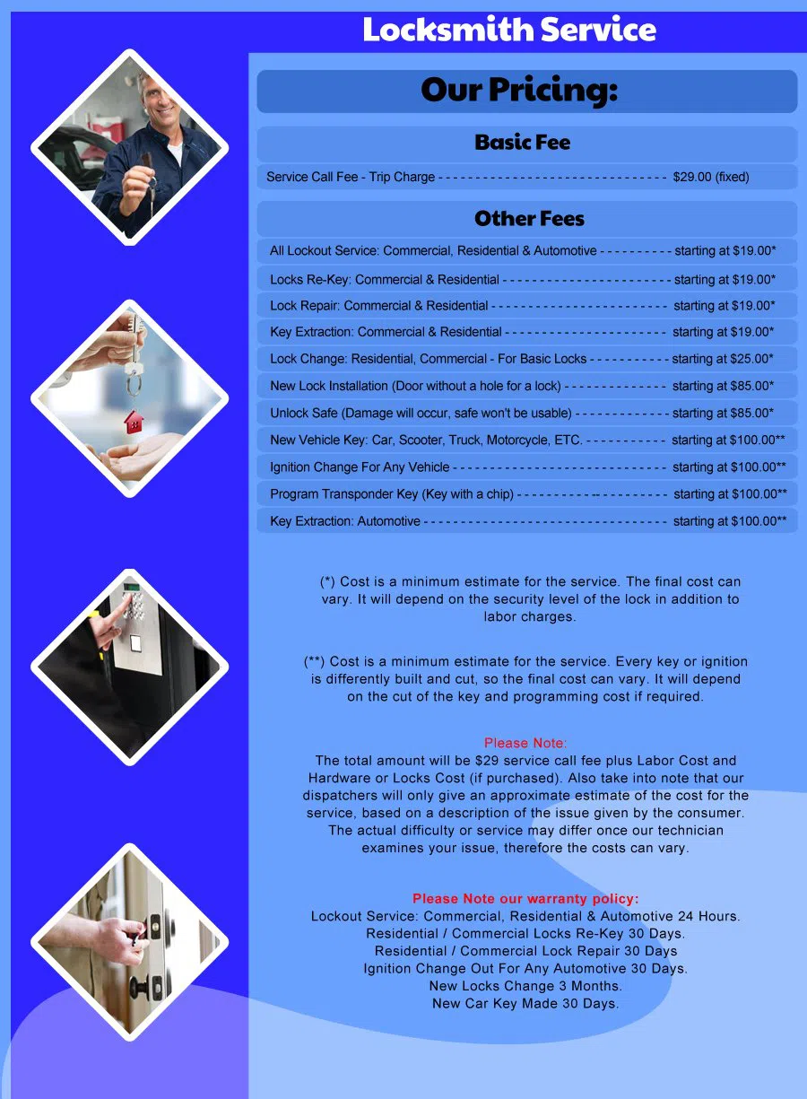 Carrollton Locksmith Service Carrollton, TX 972-512-0943 - Pricelist-15